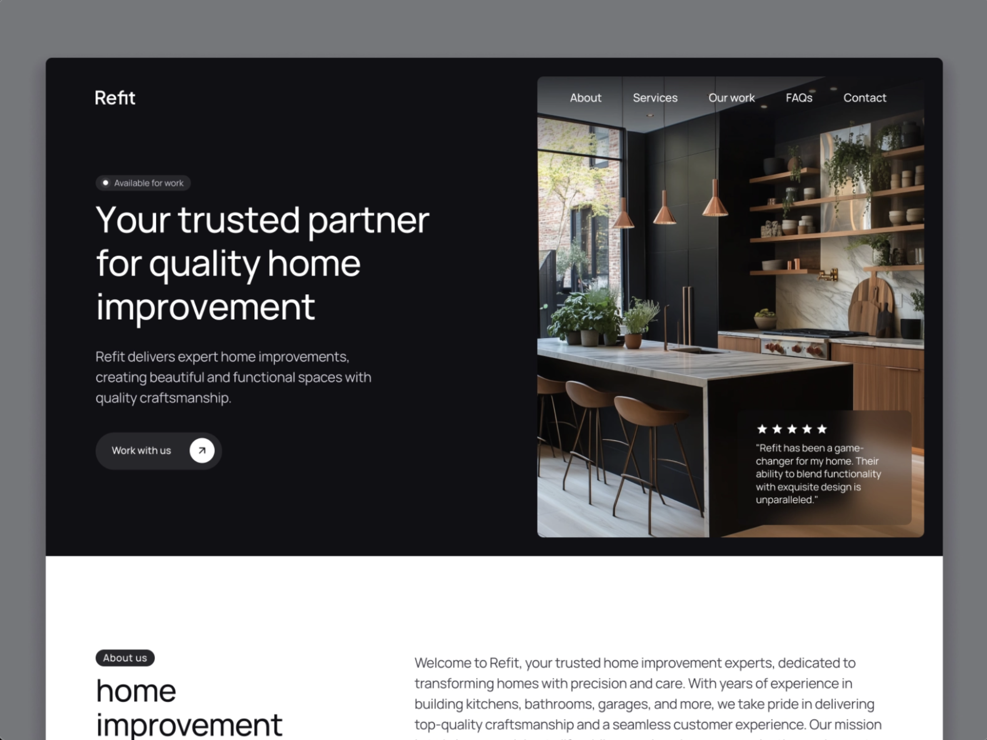 Construction Company Website