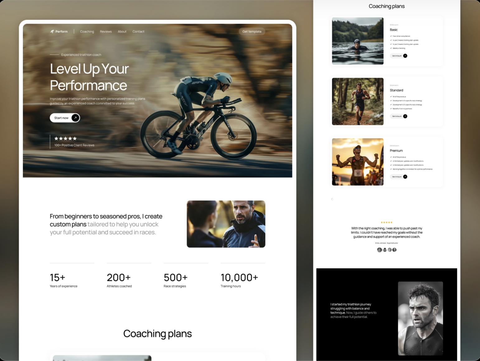 Sports Coach Website
